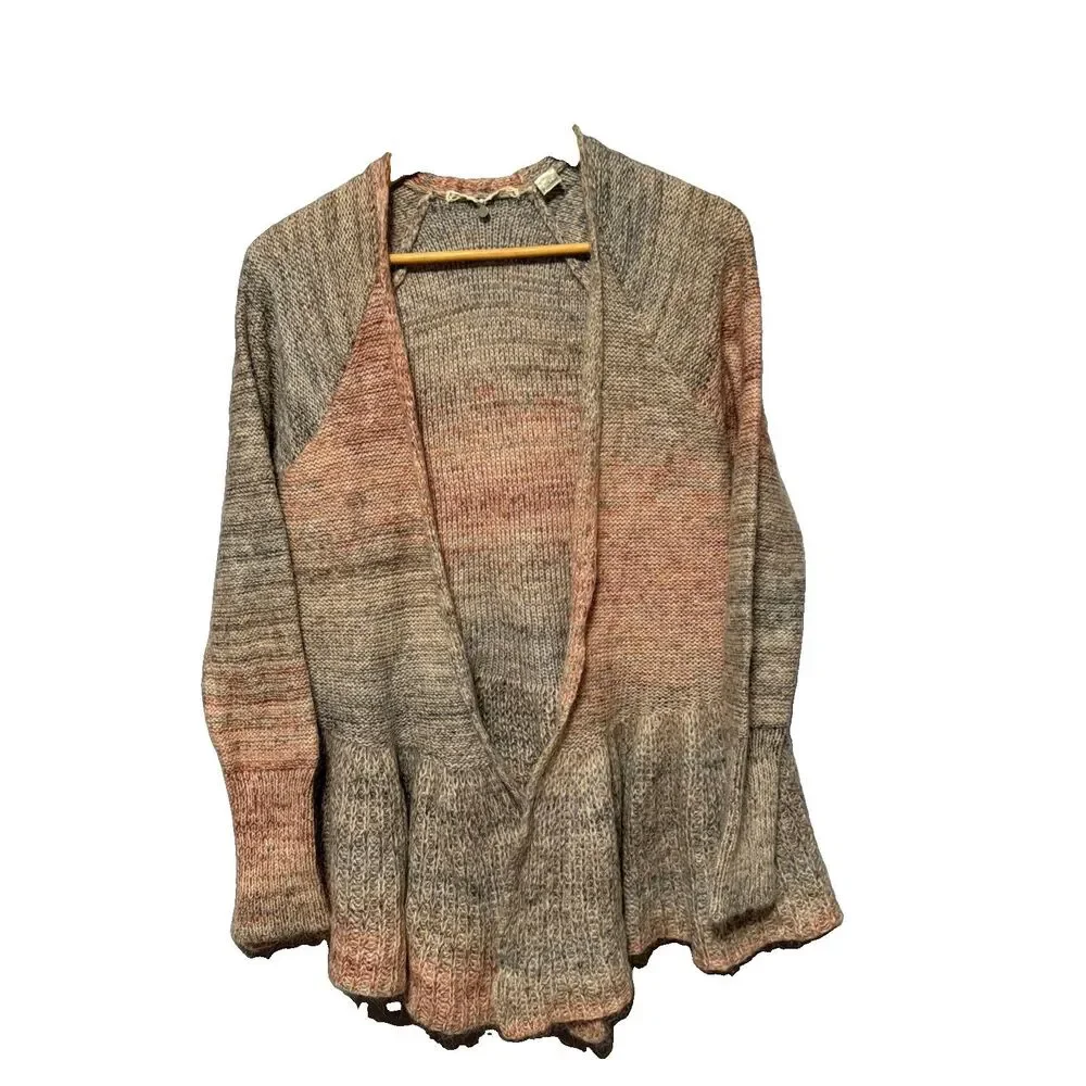 Knitted and Knotted Anthropologie Cody Ombre Cardigan Mohair Sweater Sz Medium M